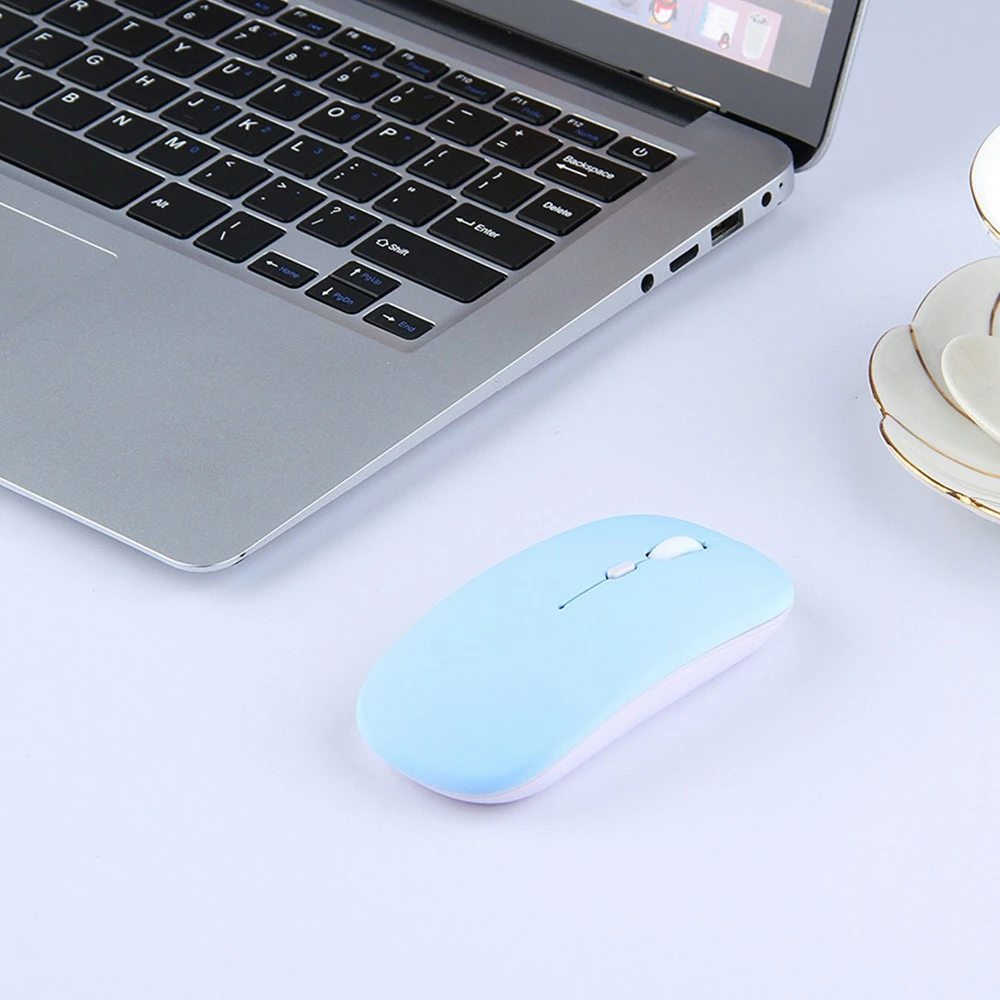 2.4G Wireless Bluetooth Mouse For MacBook, IPad, Windows Laptop, Tablet - Blue - Image 2