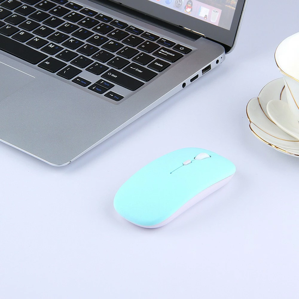 2.4G Wireless Bluetooth Mouse For MacBook, IPad, Windows Laptop, Tablet - Green - Image 2
