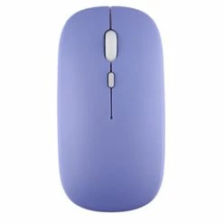 2.4G Wireless Bluetooth Mouse For MacBook, IPad, Windows Laptop, Tablet - Purple