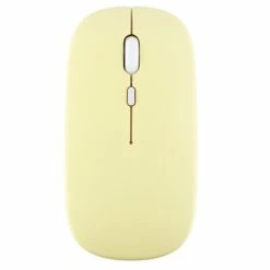 2.4G Wireless Bluetooth Mouse For MacBook, IPad, Windows Laptop, Tablet - Yellow