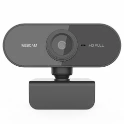 P1 Webcam 1080P With Microphone Auto Focus Light Correction For Windows PC Mac Laptop Desktop - Black