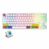 AJAZZ K870T RGB Mechanical Keyboard 87 Keys Wireless Bluetooth + Type-C Wired Dual Mode Mechanical Switch Gaming Keyboard - Blue Switch