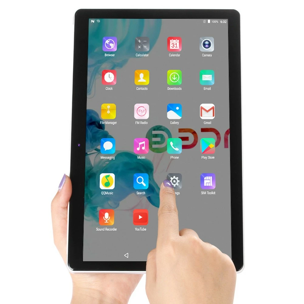 BDF M107 10.1 Inch 4G LTE Tablet For Kids Octa Core 2GB+32GB Android 10 8MP+2MP Dual Camera With Leather Case - Golden - Image 5