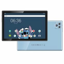 BDF P50 10.1 Inch Tablet 4GB RAM 128GB ROM MTK6762 Octa-Core CPU Android 11, 5MP+2MP Camera 6000mAh Battery - Blue