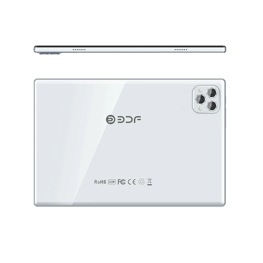 BDF P50 10.1 Inch Tablet 4GB RAM 128GB ROM MTK6762 Octa-Core CPU Android 11, 5MP+2MP Camera 6000mAh Battery - White - Image 3