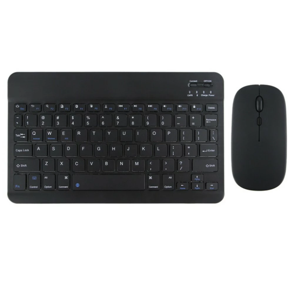 Bluetooth Wireless Keyboard Mouse Set For Android IOS Windows Phone Tablet - Black