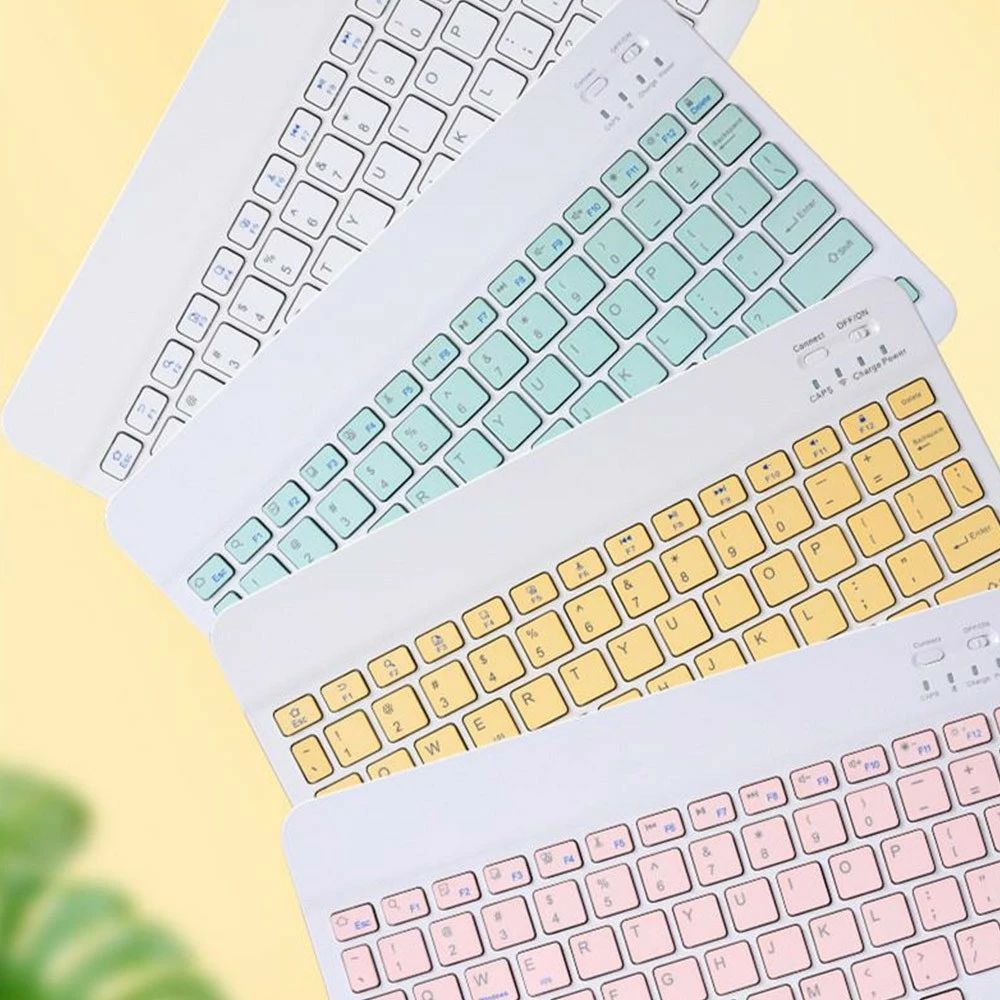 Bluetooth Wireless Keyboard Mouse Set For Android IOS Windows Phone Tablet - Black - Image 2