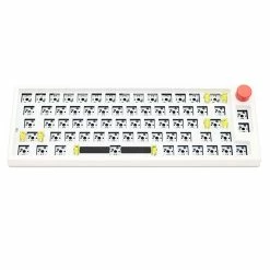 DUKHARO VN66 66 Keys 65% DIY Kit RGB Mechanical Gaming Keyboard Gasket Mount With Knob Control - White