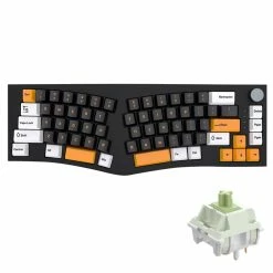 FEKER Alice80 68-key 65% Gasket Hot Swappable Split Wired/Wireless Mechanical Keyboard With FEKER Switch - Black