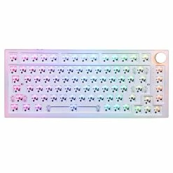 FEKER IK75 PRO QMK/VIA Kit 75% 82 Keys Gasket Hot Swappable Wired Mechanical Keyboard DIY Kit - White