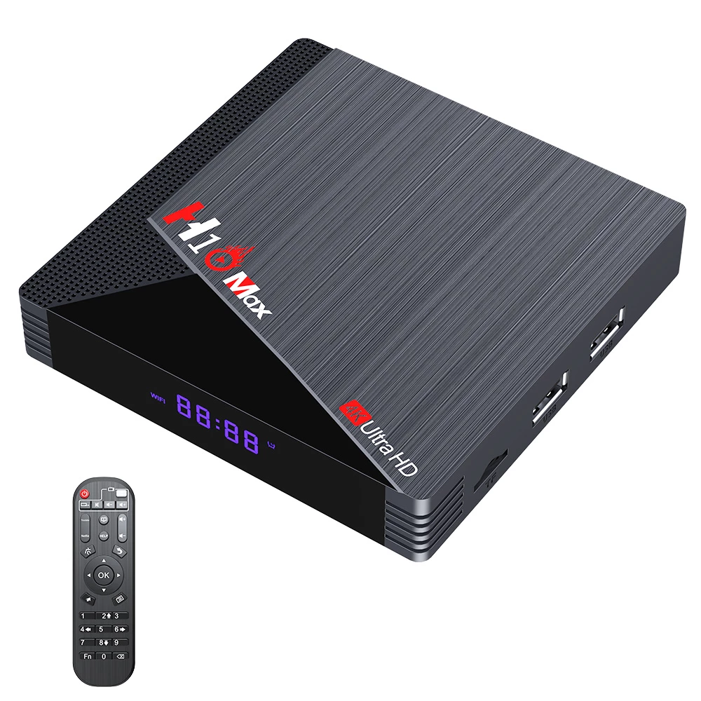 H10 MAX TV Box, 2GB RAM 16GB EMMC, Android 11, Amlogic S905W2, AV1, 2.4G+5G WIFI, Bluetooth 4.1 100M