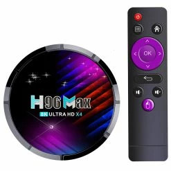 H96 Max X4 4GB/64GB Amlogic S905X4 TV Box Android 11 AV1 Decoding Ac WiFi 4K Miracast DLNA Airplay - UK Plug