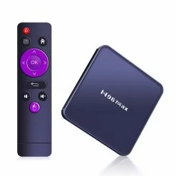 H96 Max V12 TV Box RK3318 Quad-core 2GB+16GB Android 12.0 Dual-band WiFi Bluetooth 4.0 STB Media Player - UK