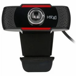 HXSJ S20 480P HD Webcam 12 Million Pixels Manually Focus Built-in Microphone Adjustable Angle For Desktop Computer Laptop - Black