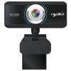 HXSJ S90 720P HD Webcam USB Compatible Adjustable Angle Automatic Color Correction Built-in Sound-absorbing Microphone For Laptop Desktop TV - Black