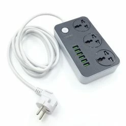 LDNIO SC3604 Power Strip Socket With 2-pin EU Plug, 6 USB Charging Ports Wiring Board, 3 Power Socket Ports