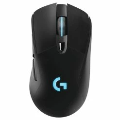 Logitech G703 LIGHTSPEED Wireless Gaming Mouse 16000DPI Hero 16K Sensor Powerplay Wireless Charging RGB Light - Black