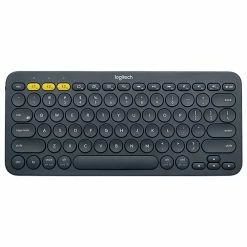 Logitech K380 Multi-Device Bluetooth Keyboard For Windows, Mac, Chrome OS, Android, IPad, IPhone, Apple TV Compatible With Flow Cross Computer Control And Easy-switch Up To 3 Devices - Grey