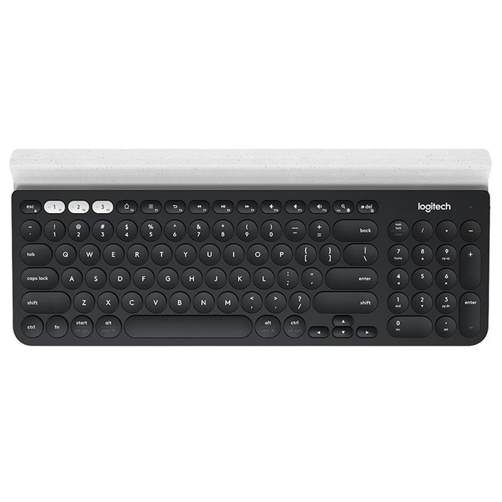 Logitech K780 Multi-Device Ultra-thin Wireless Bluetooth Full-size Keyboard 2.4GHz For Smartphone / Tablet - Black