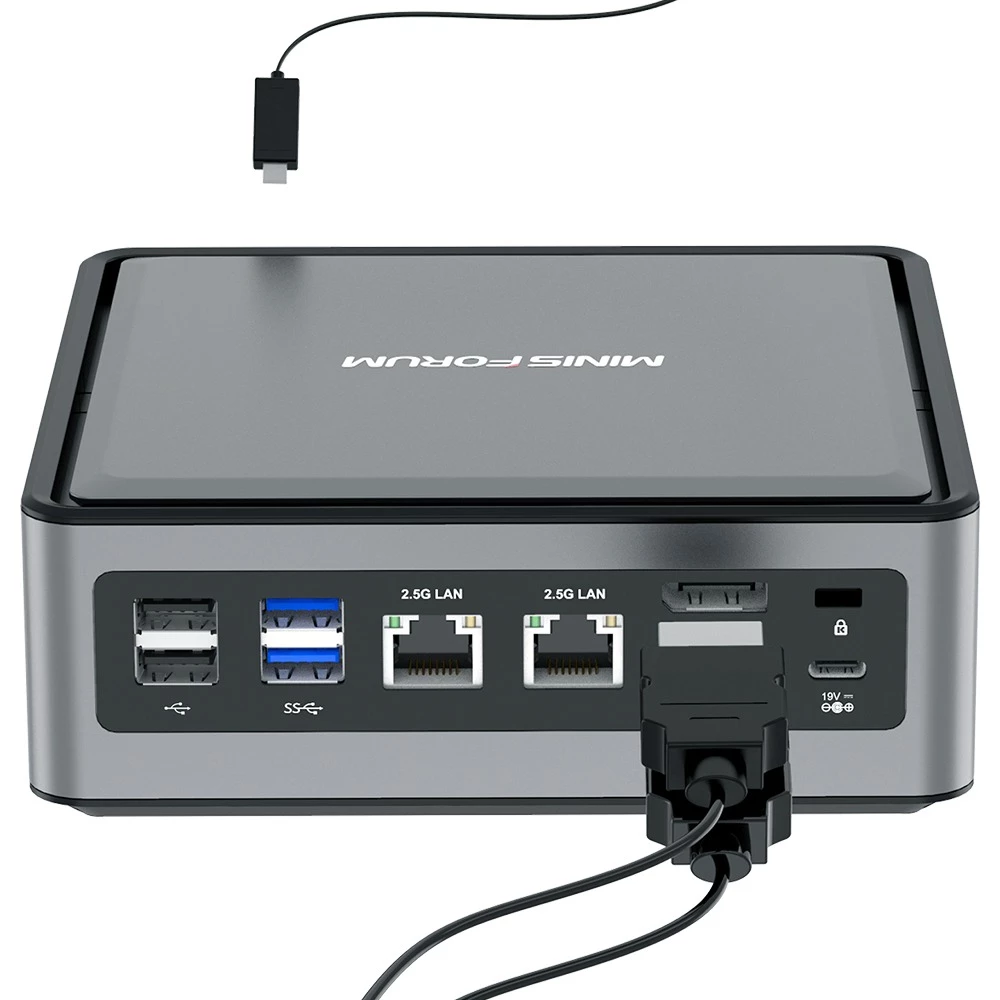 MINISFORUM TL50 Intel Core I5-1135G7 12GB RAM 256GB SSD Windows 10 Pro Mini PC 5G WIFI 2.5G RJ45*2 SATA*2 HDMI DP TYPE-C - Image 4