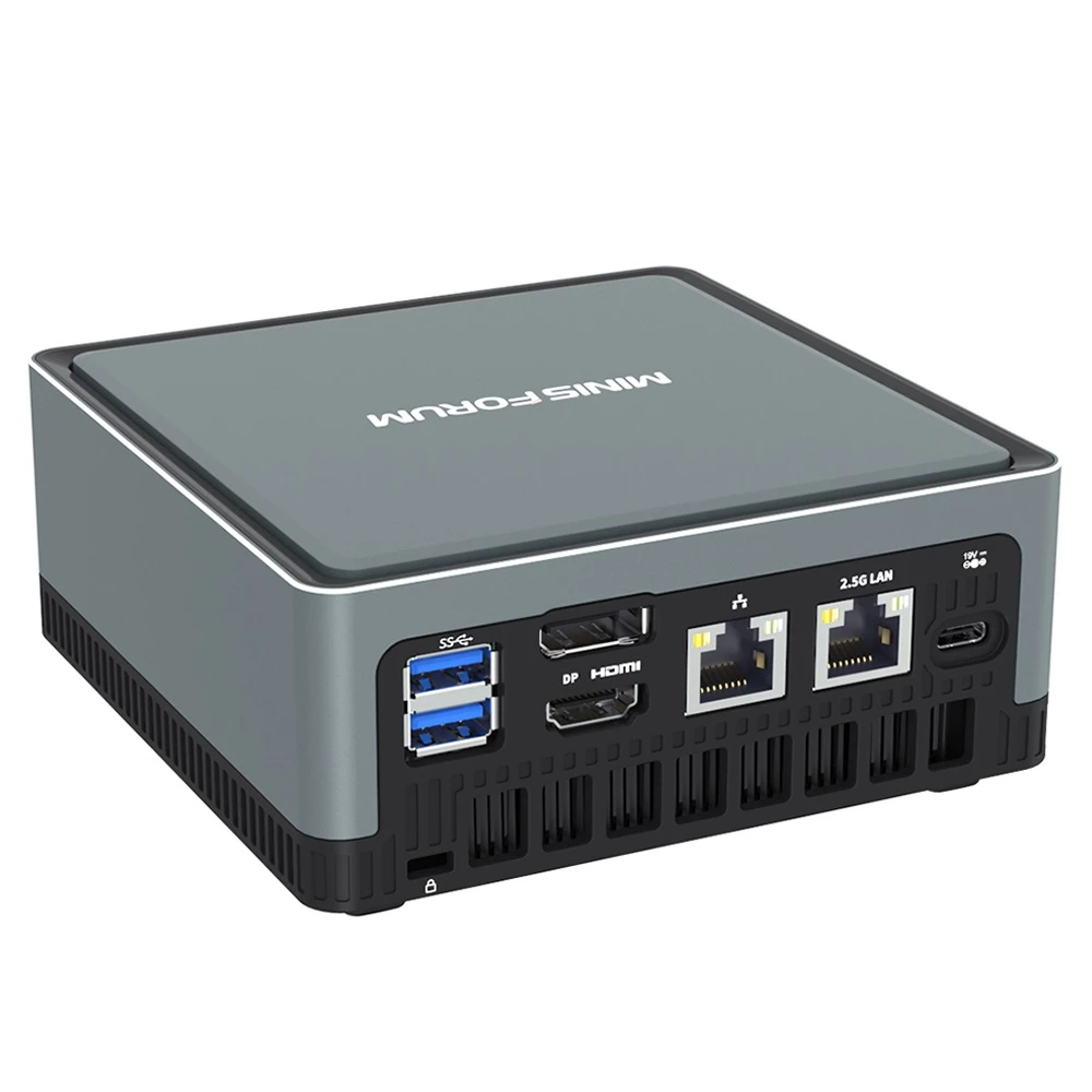 MINISFORUM U850 Intel Core I5-10210U 16GB RAM 512GB SSD Licensed Windows 10 Pro Mini PC WIFI6 2.5G LAN SATA*2 RJ45*2 HDMI DP - Image 4