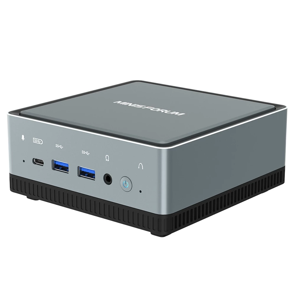 MINISFORUM U850 Intel Core I5-10210U 8GB RAM 256GB SSD Licensed Windows 10 Pro Mini PC WIFI 6 2.5G LAN SATA*2 RJ45*2 HDMI DP