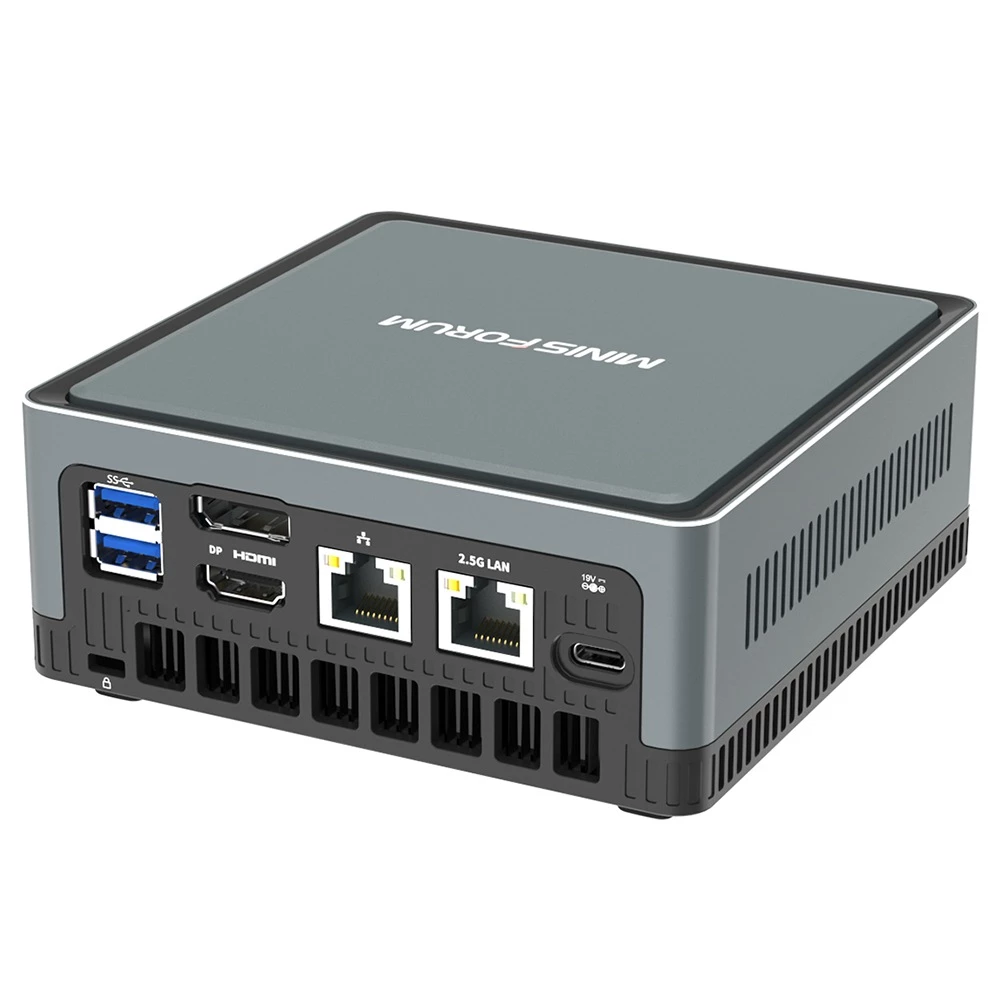 MINISFORUM U850 Intel Core I5-10210U 8GB RAM 256GB SSD Licensed Windows 10 Pro Mini PC WIFI 6 2.5G LAN SATA*2 RJ45*2 HDMI DP - Image 3