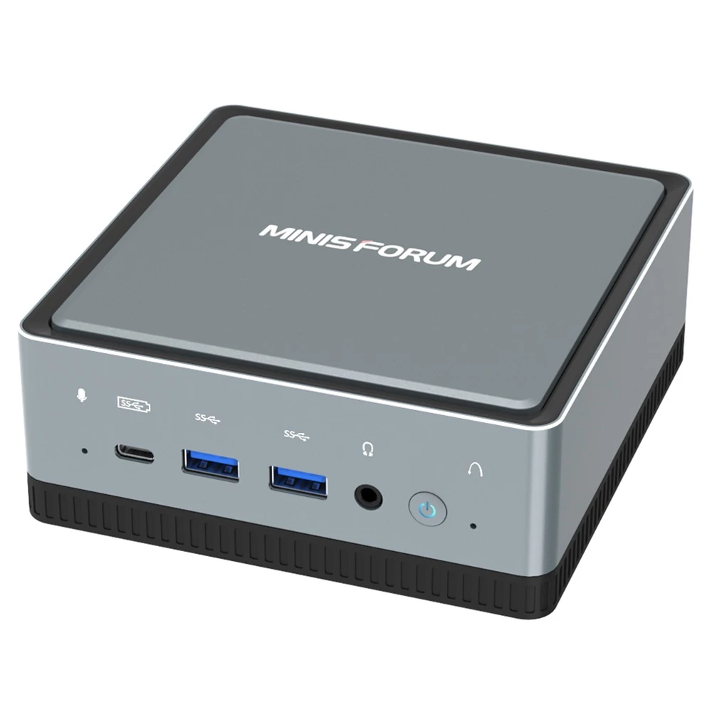 MINISFORUM U850 Intel Core I5-10210U 8GB RAM 256GB SSD Licensed Windows 10 Pro Mini PC WIFI 6 2.5G LAN SATA*2 RJ45*2 HDMI DP - Image 6