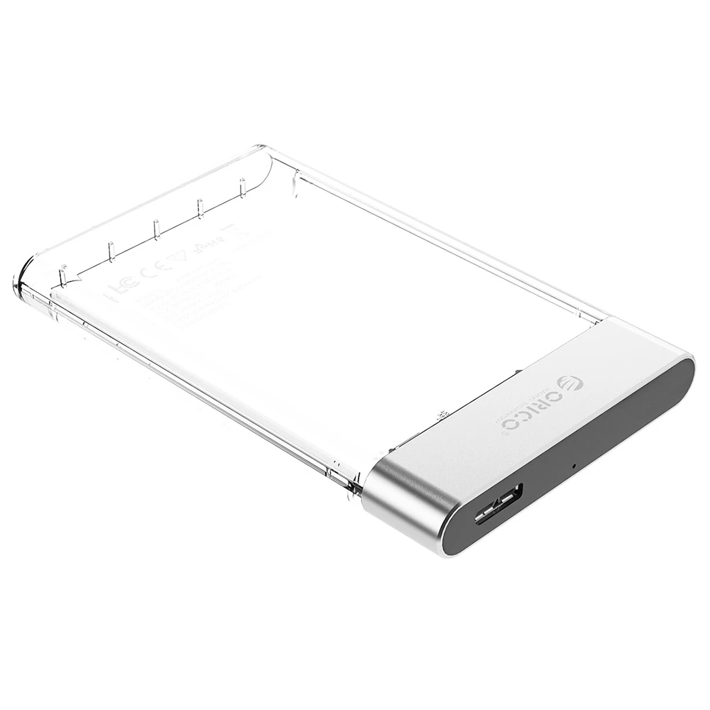 ORICO 2.5 Inch Transparent USB3.0 Hard Drive Enclosure - Image 3
