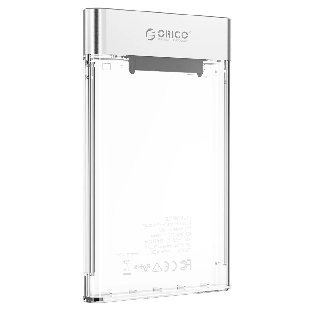 ORICO 2.5 Inch Transparent USB3.0 Hard Drive Enclosure - Image 5