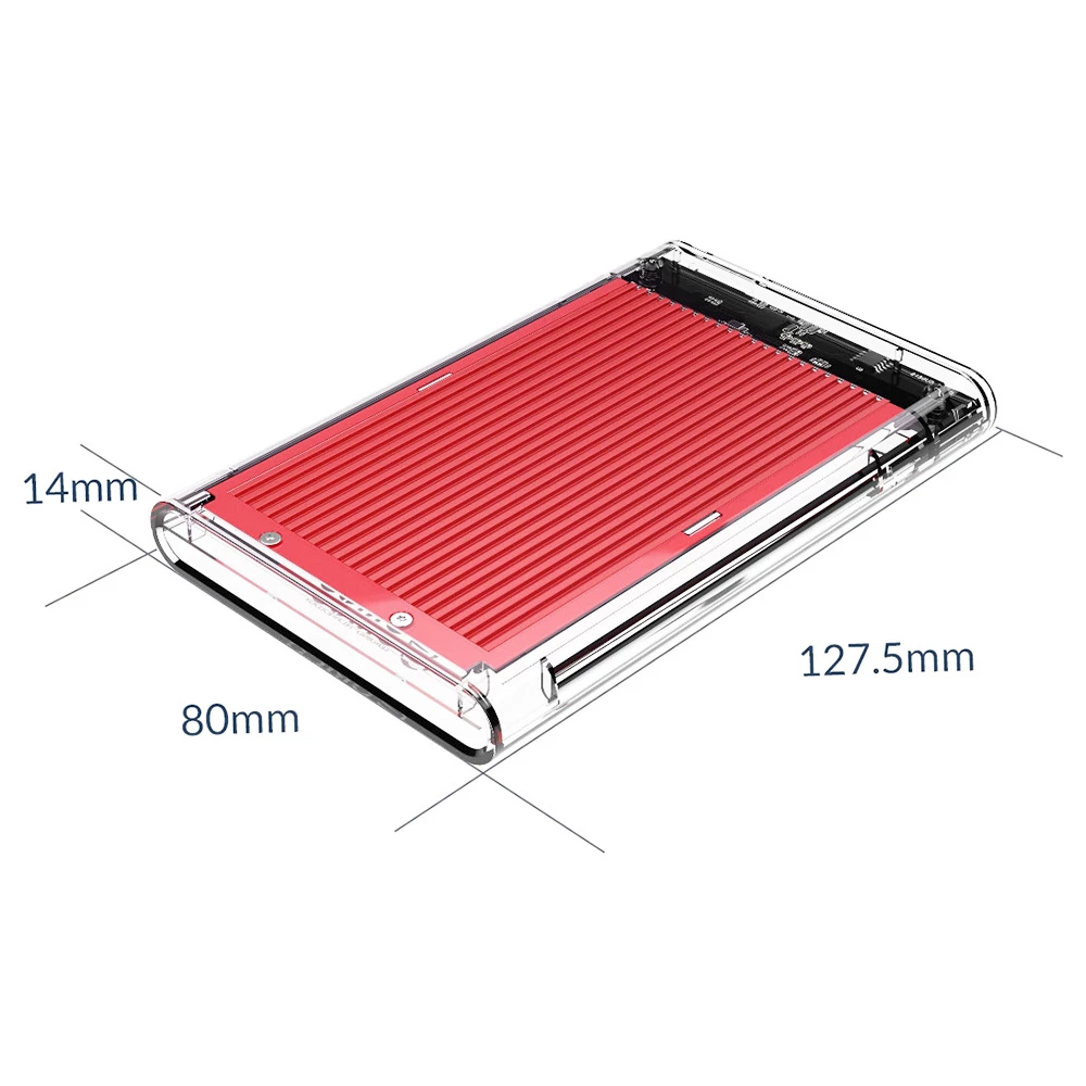 ORICO 2179-U3 2.5-Inch Hard Drive Enclosure - Red - Image 6