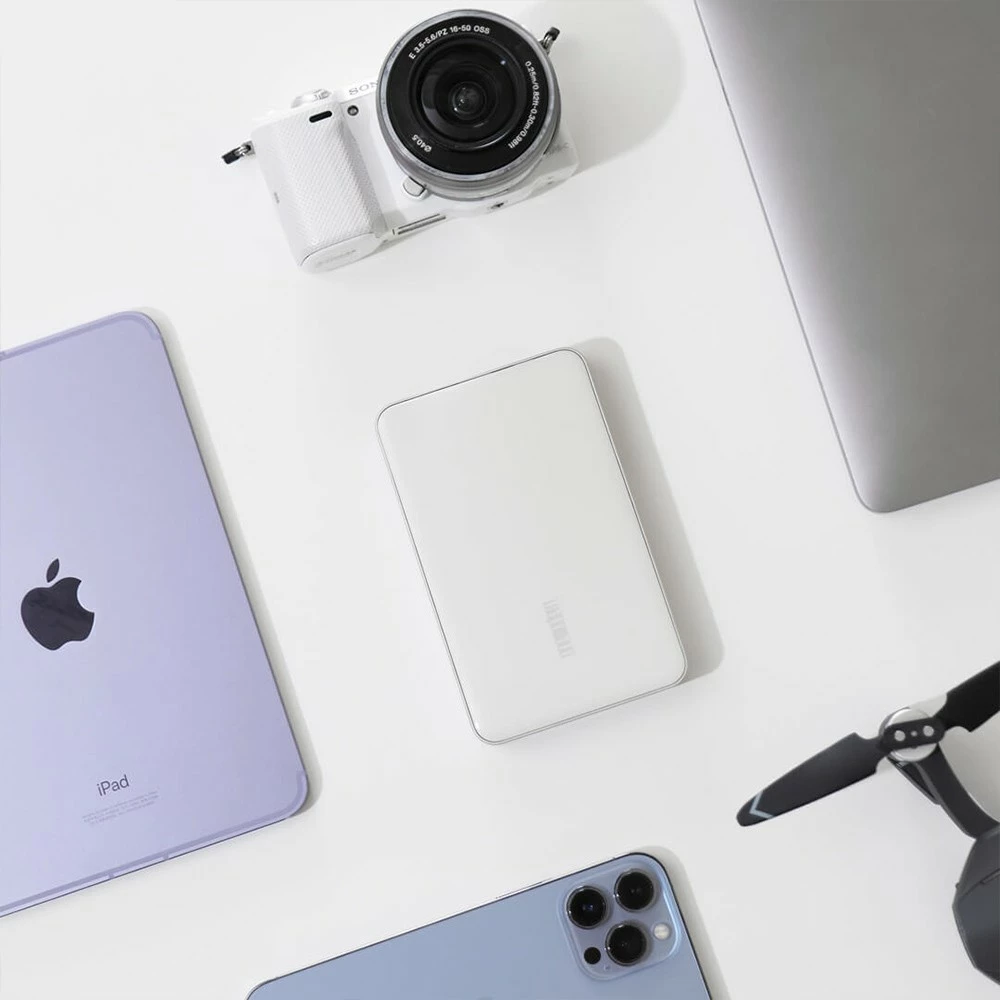 Onemodern M6 HDD High-speed External 1TB Hard Drive With 5000 MAh Battery - White - Image 4