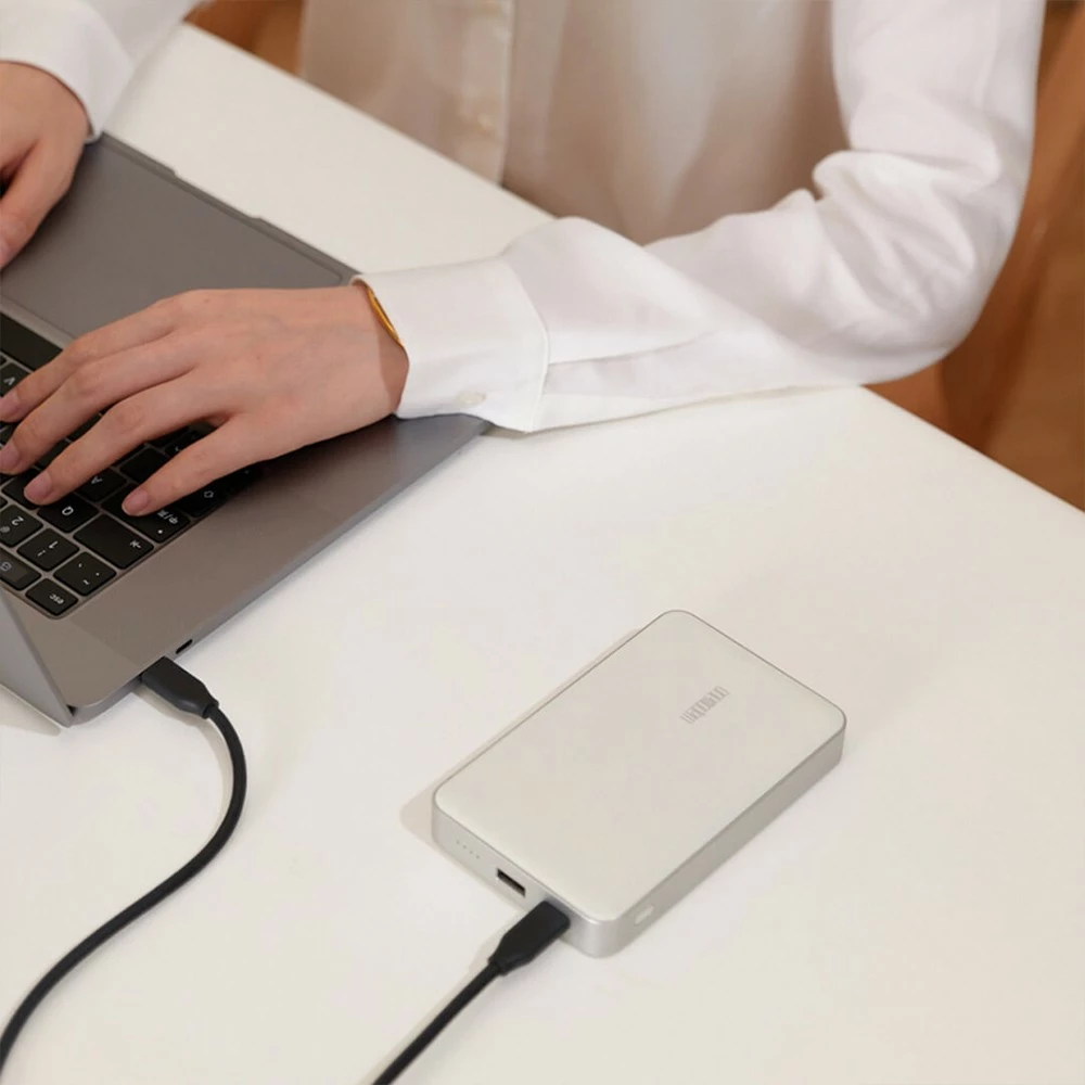 Onemodern M6 HDD High-speed External 1TB Hard Drive With 5000 MAh Battery - White - Image 5