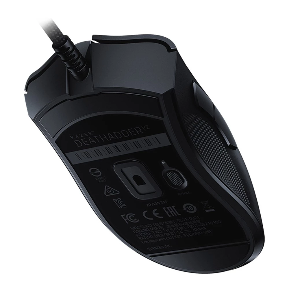 Razer DeathAdder V2 UltraLight Gaming Mouse 8 Programmable Key 20K DPI 5G Optical Sensor - Black - Image 4
