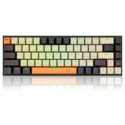 Redragon K633CGO-RGB Ryze 68 Keys Compact Mechanical Gaming Keyboard RGB Backlight Red Switch - Black
