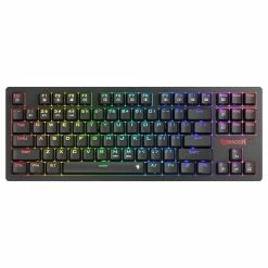 Redragon K598P-KBS RGB TKL Wireless Mechanical Keyboard Bluetooth/2.4Ghz/Wired Tri-Mode Blue Switch For Win/Mac - Black