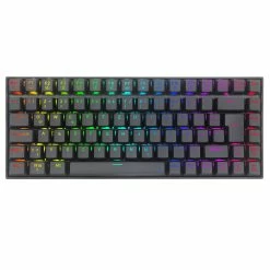 Redragon K629-RGB 75% RGB Backlight Mechanical Gaming Keyboard 84 Keys Red Switch DE Layout- Black