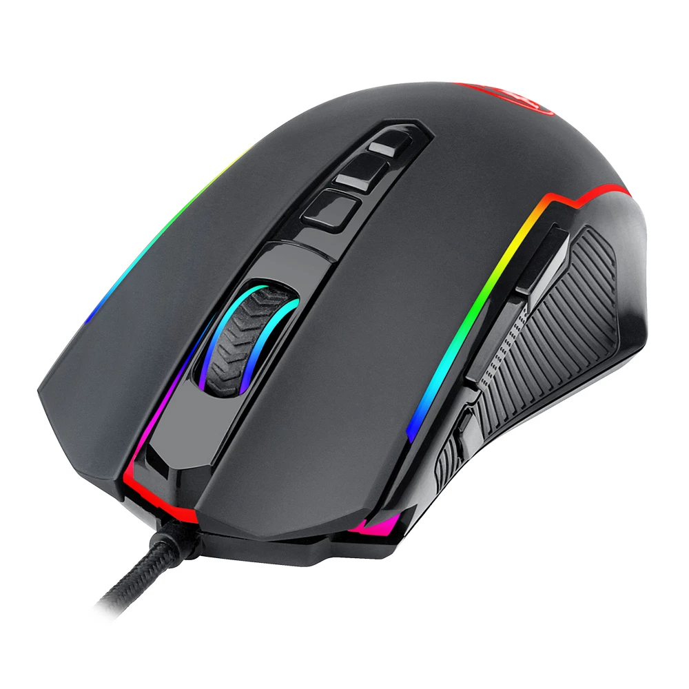 Redragon M910-K RGB Wired Gaming Mouse 8000 DPI 9 Programmable Buttons With Rapid-Fire Button - Black - Image 2