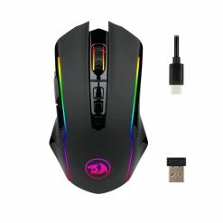 Redragon M910-KS RANGER LITE RGB 2.4G Wireless/Wired Double Modes Gaming Mouse 8000 DPI With Rapid Fire Buttons - Black