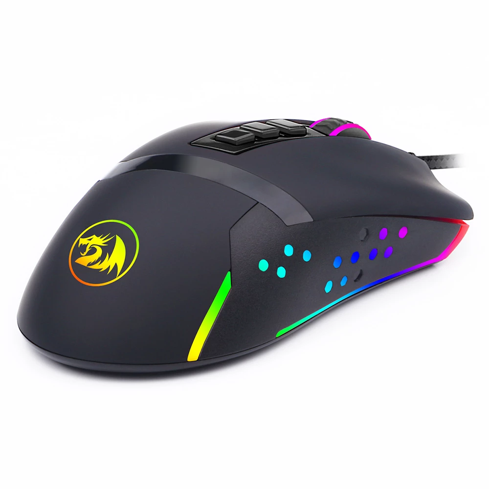 Redragon M712-RGB Octopus Wired Gaming Mouse, 10000DPI, 8 Buttons Programmable - Black - Image 4