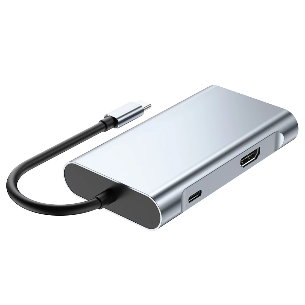 Type-C Hub 7 In 1 USB C To 4K HDMI+1000M RJ45+PD 100W Charge+USB 3.0*3+VGA Dock For MacBook, Windows, Laptop - Image 4