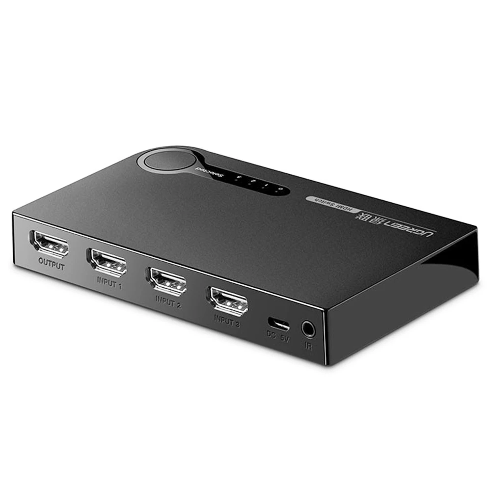 Ugreen HDMI Switch 3 In 1 Out HDMI Switcher 4K 30Hz With Remote HDMI 3 Port Box Hub Supports HDR CEC 3D HDCP1.4 - Image 2