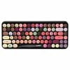 Ajazz 308i Bluetooth Wireless Keyboard 84 Classic Round Keys - Dazzle Colour
