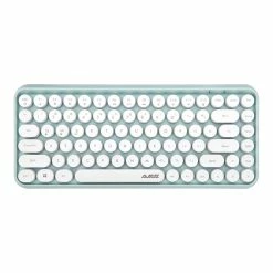 Ajazz 308i Bluetooth 3.0 Wireless Keyboard 84 Classic Round Keys Support Windows/iOS/Android And Other Common Systems - Green