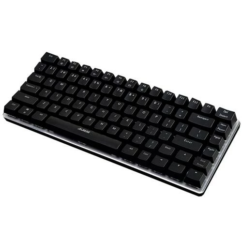 Ajazz AK33 Wired Gaming Mechanical Keyboard Blue Switch 82 Keys No Conflict USB Keyboard With Multimedia Keys Durable - Black - Image 2