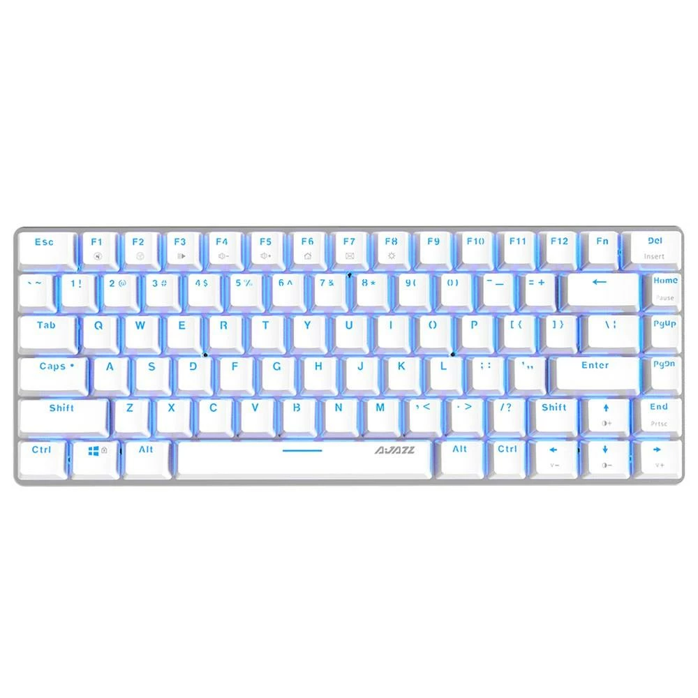 Ajazz AK33 Mechanical Blue Switches Mechanical Keyboard Full Backlight For Windows 7/8/Vista/XP/98SE/ME - White