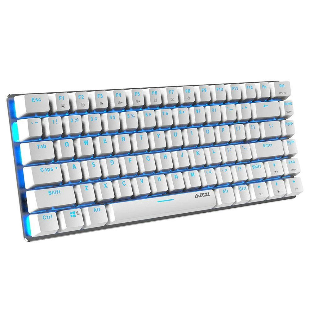 Ajazz AK33 Mechanical Blue Switches Mechanical Keyboard Full Backlight For Windows 7/8/Vista/XP/98SE/ME - White - Image 2