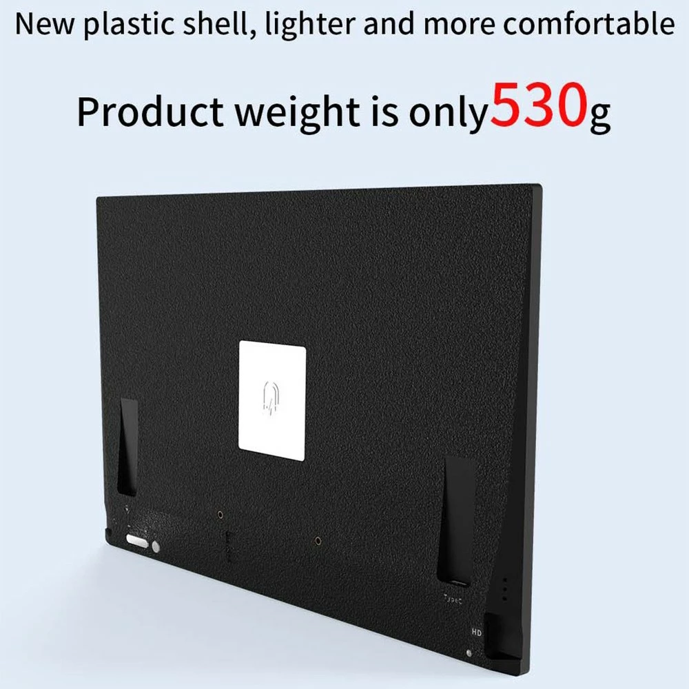 AOSIMAN 140FCC 14'' Ultra Slim Portable Game Monitor 1920x1200 16:10 HDR 4mm IPS Narrow Frame Panel Plastic Shell 99% SRGB 1500:1 Full View External Display With Stereo Dual Speakers Mini HDMI USB Type-C Second Screen For Laptop PC Phone Xbox-JP Plug - Image 5