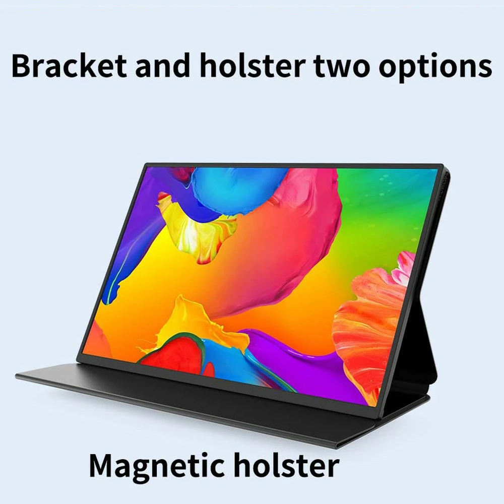 AOSIMAN 140FCC 14'' Ultra Slim Portable Game Monitor 1920x1200 16:10 HDR 4mm IPS Narrow Frame Panel Plastic Shell 99% SRGB 1500:1 Full View External Display With Stereo Dual Speakers Mini HDMI USB Type-C Second Screen For Laptop PC Phone Xbox-JP Plug - Image 2