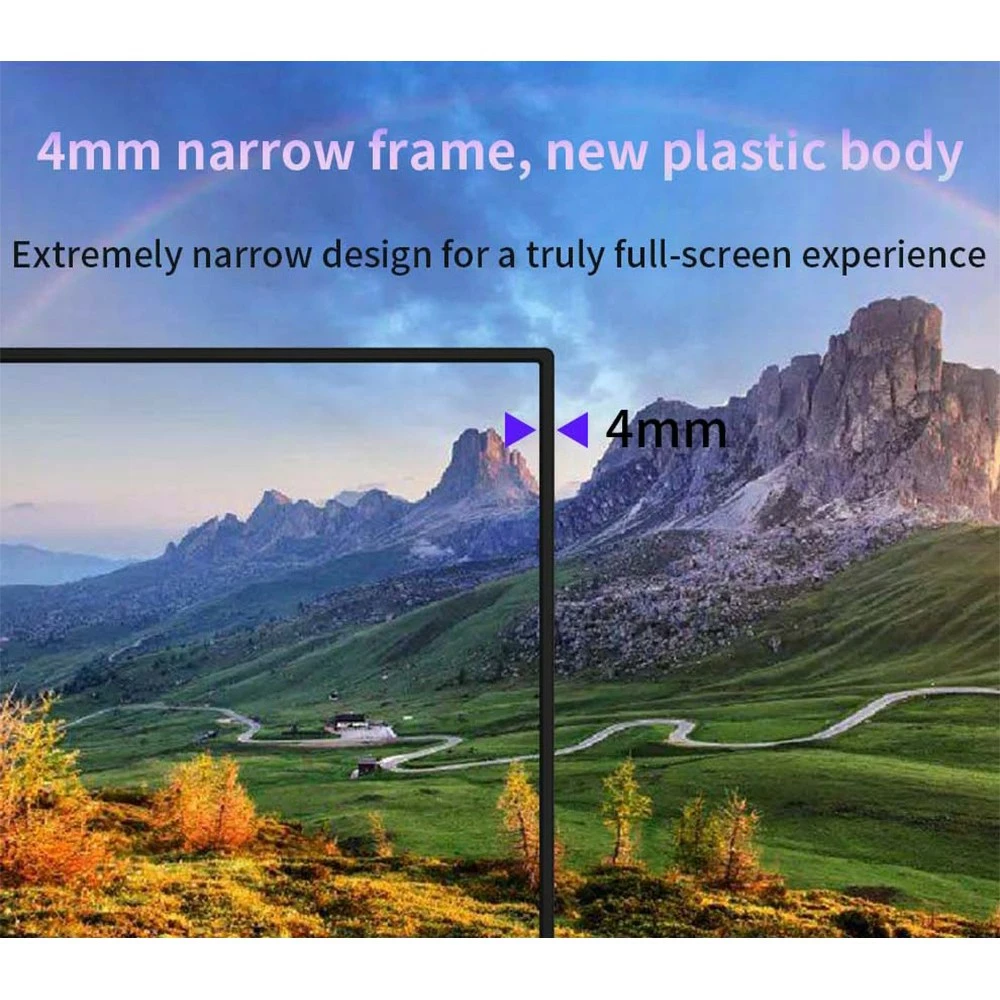 AOSIMAN 140FCC 14'' Ultra Slim Portable Game Monitor 1920x1200 16:10 HDR 4mm IPS Narrow Frame Panel Plastic Shell 99% SRGB 1500:1 Full View External Display With Stereo Dual Speakers Mini HDMI USB Type-C Second Screen For Laptop PC Phone Xbox-JP Plug - Image 4